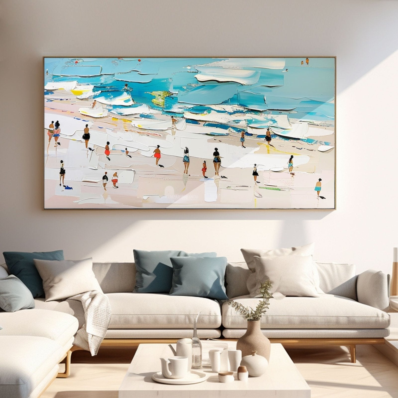 Plaster Wall Art"Beach Day"