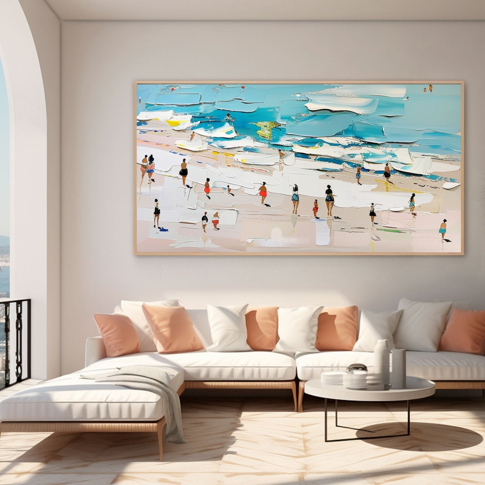 Plaster Wall Art"Beach Day"