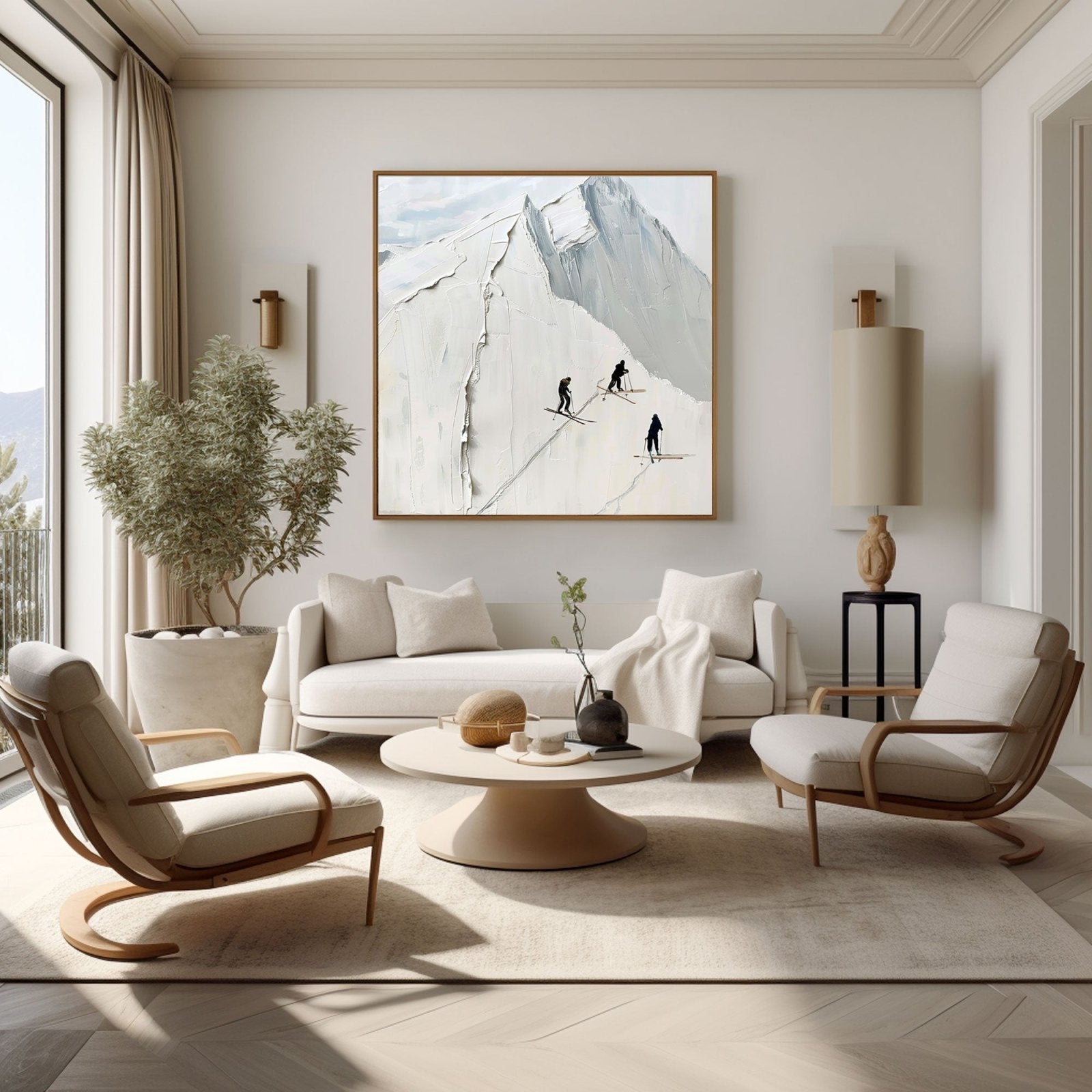 Textured Painting "Ascending Together"
