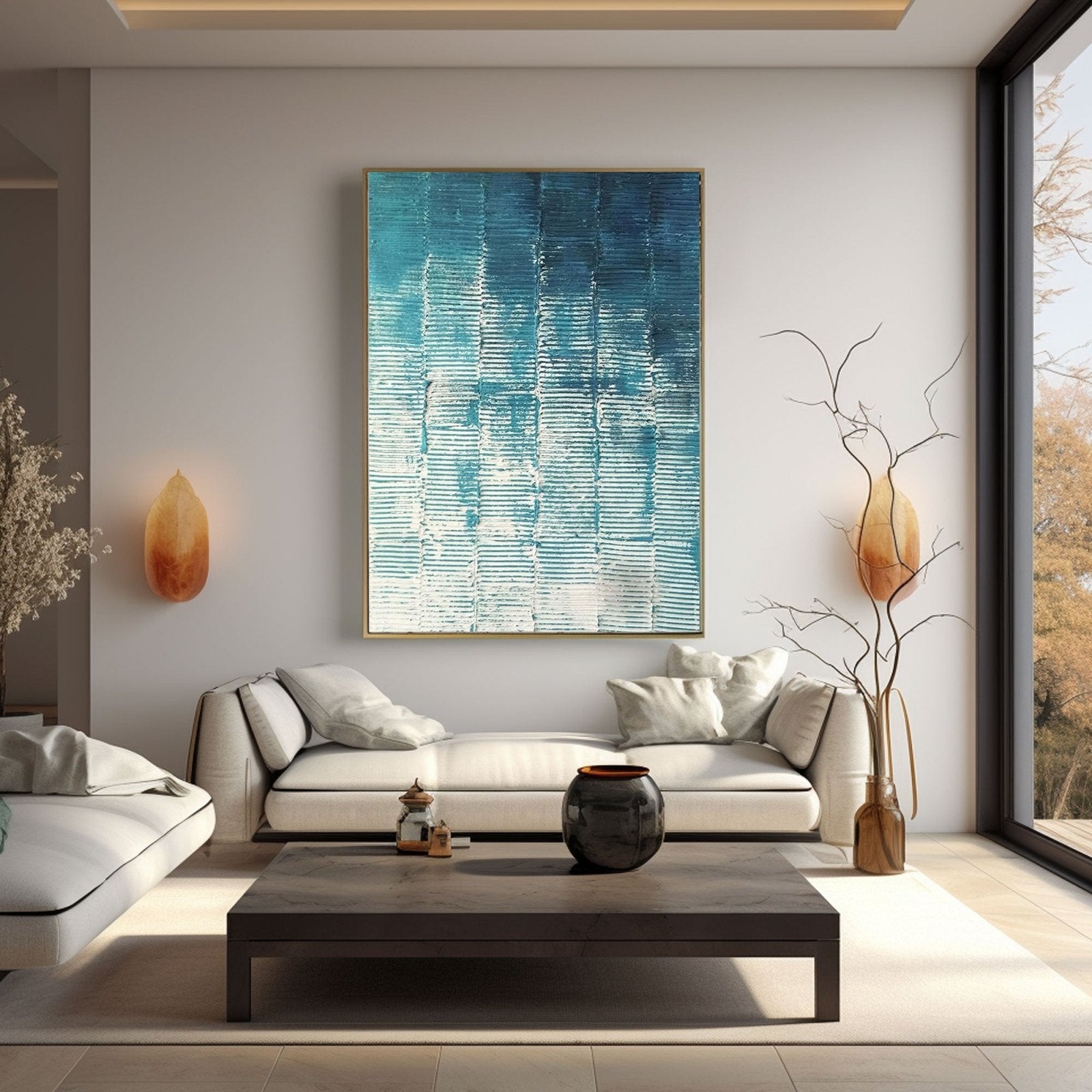 Strukturbild "Azurblau"
