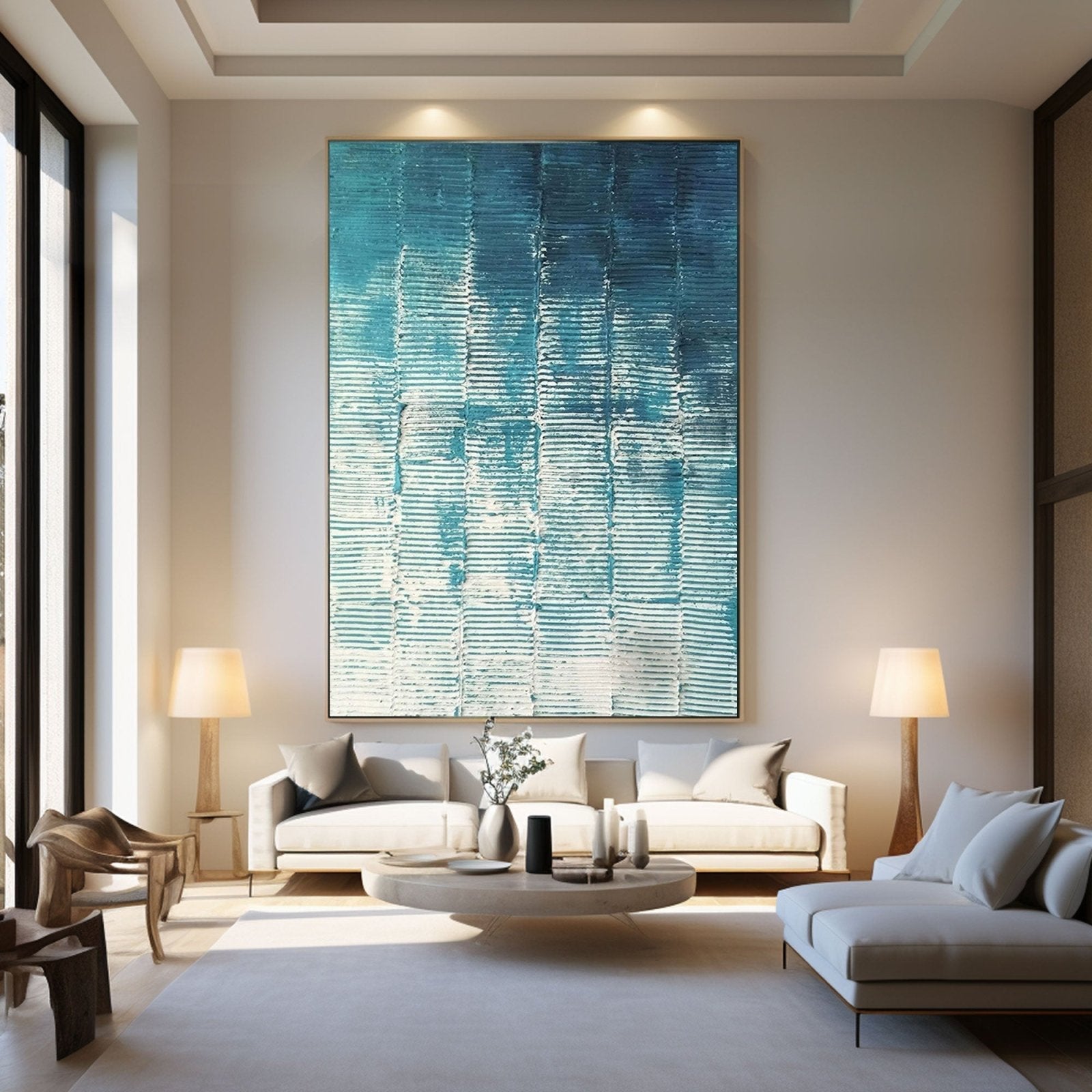 Strukturbild "Azurblau"