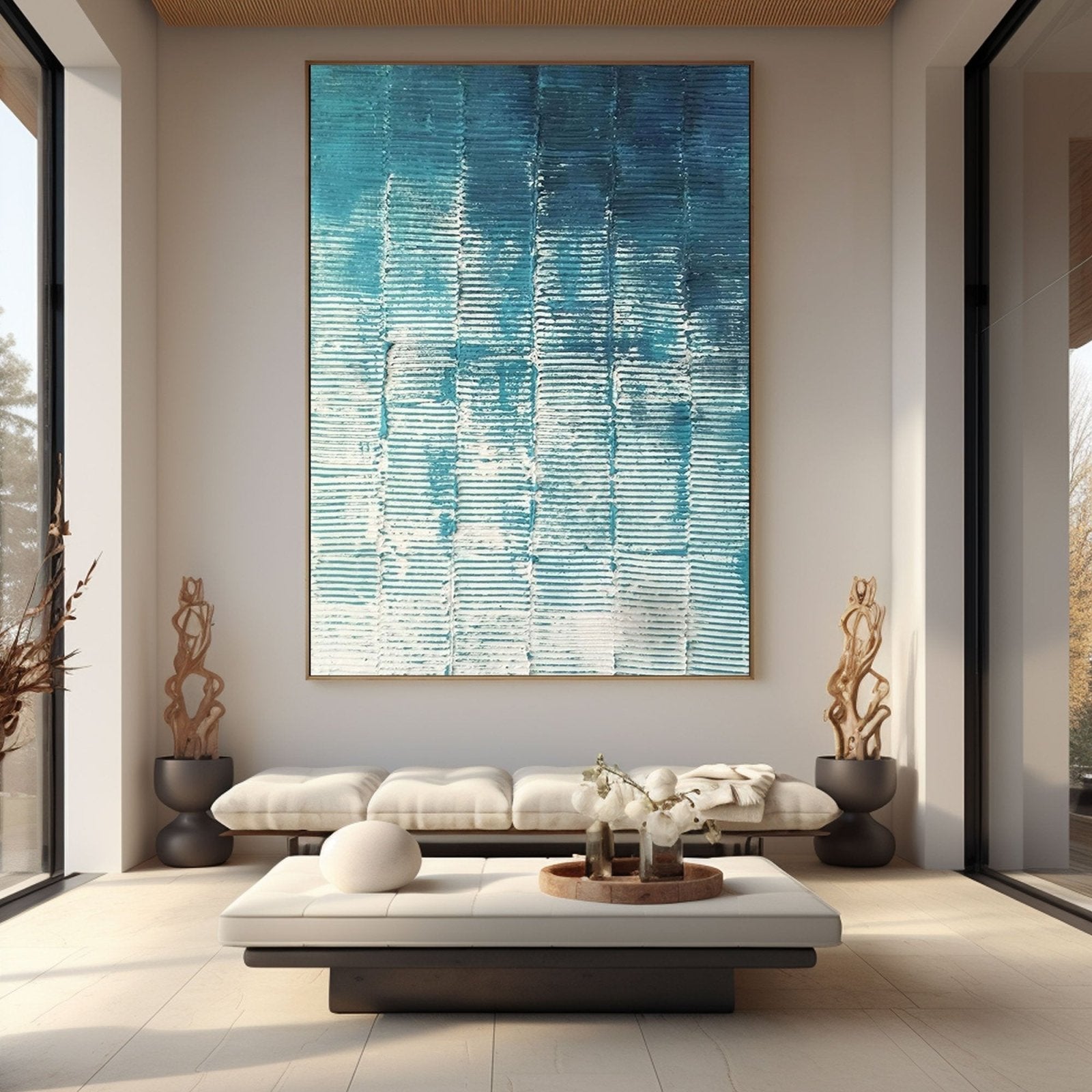 Strukturbild "Azurblau"