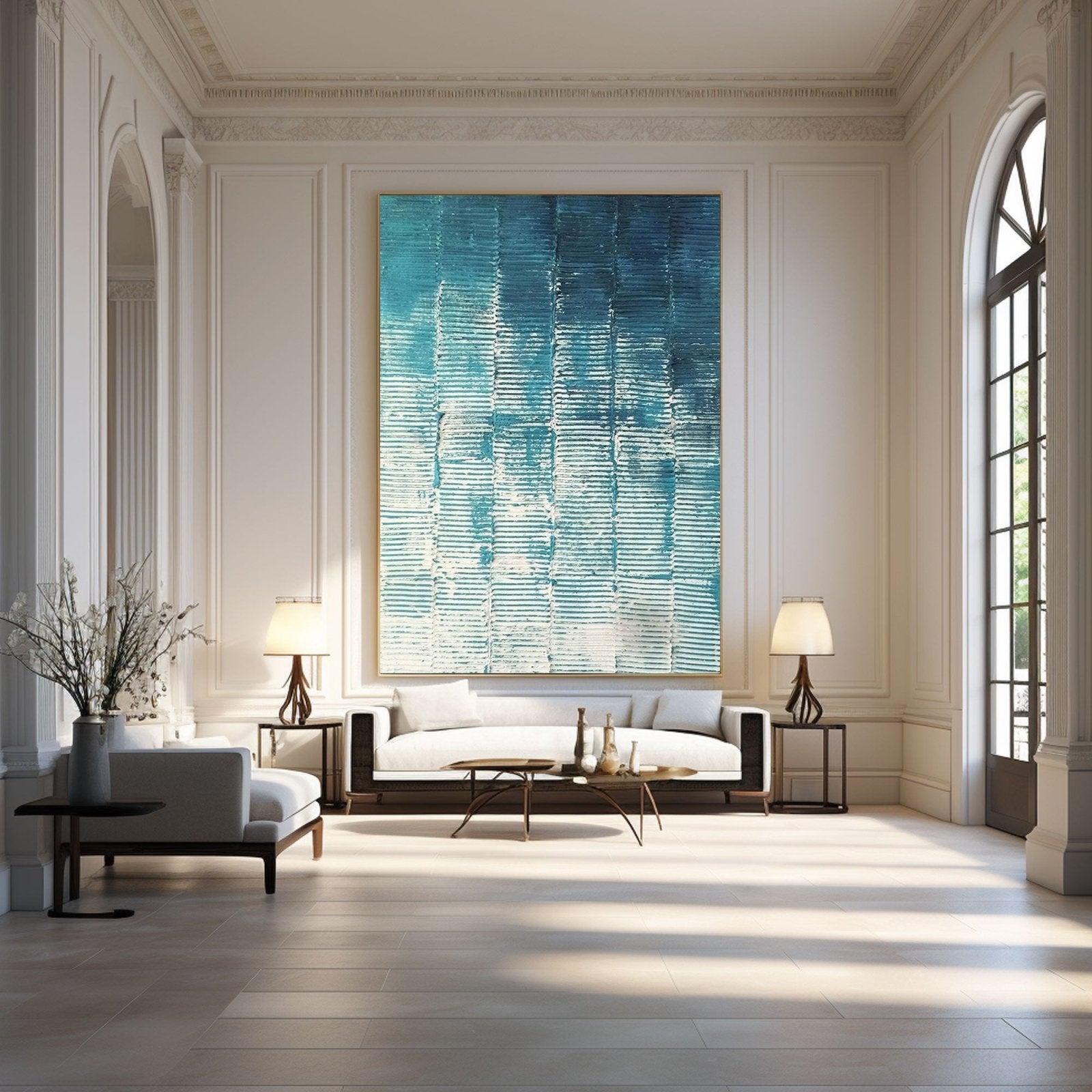 Strukturbild "Azurblau"