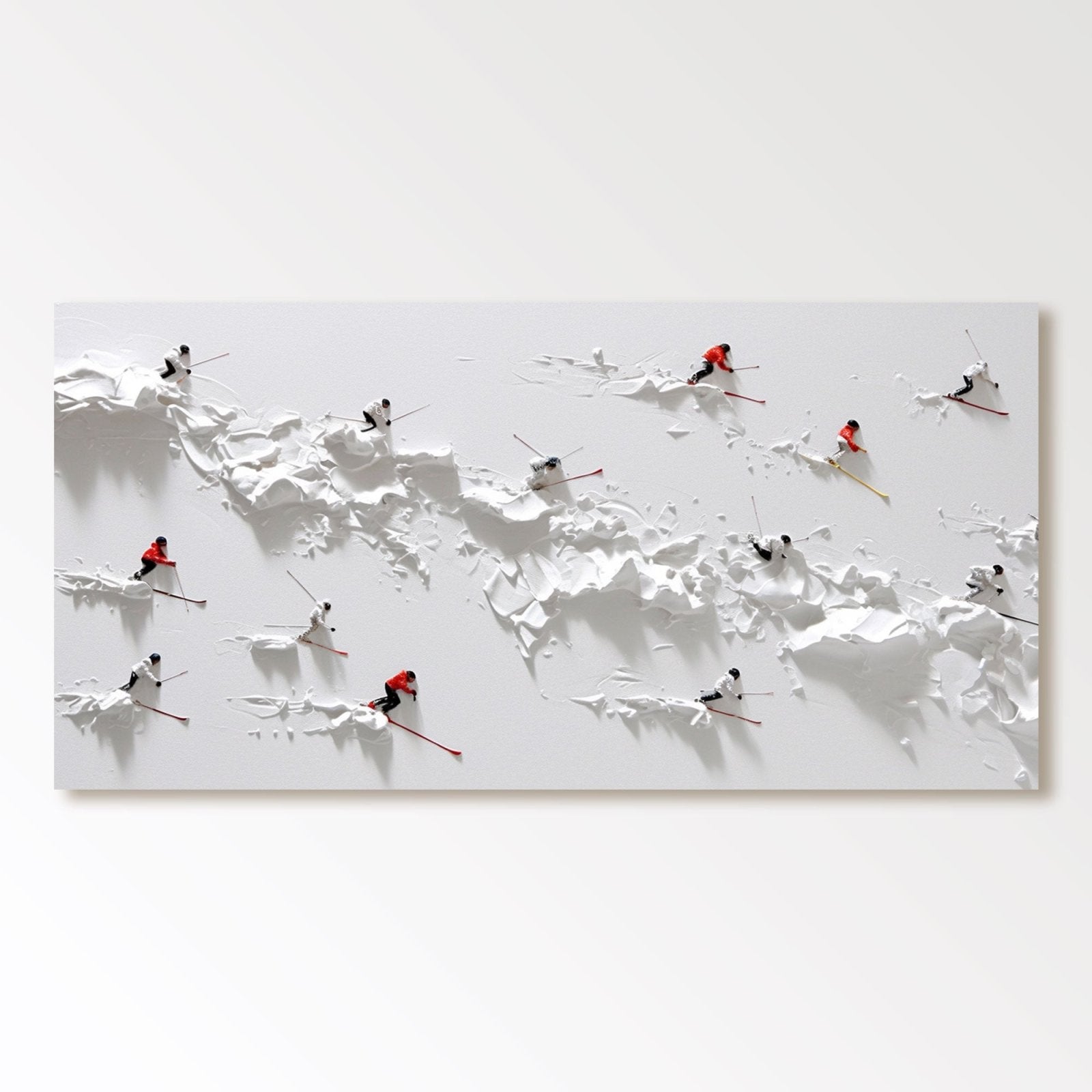 Tekstureret maleri "Danse des Flocons"