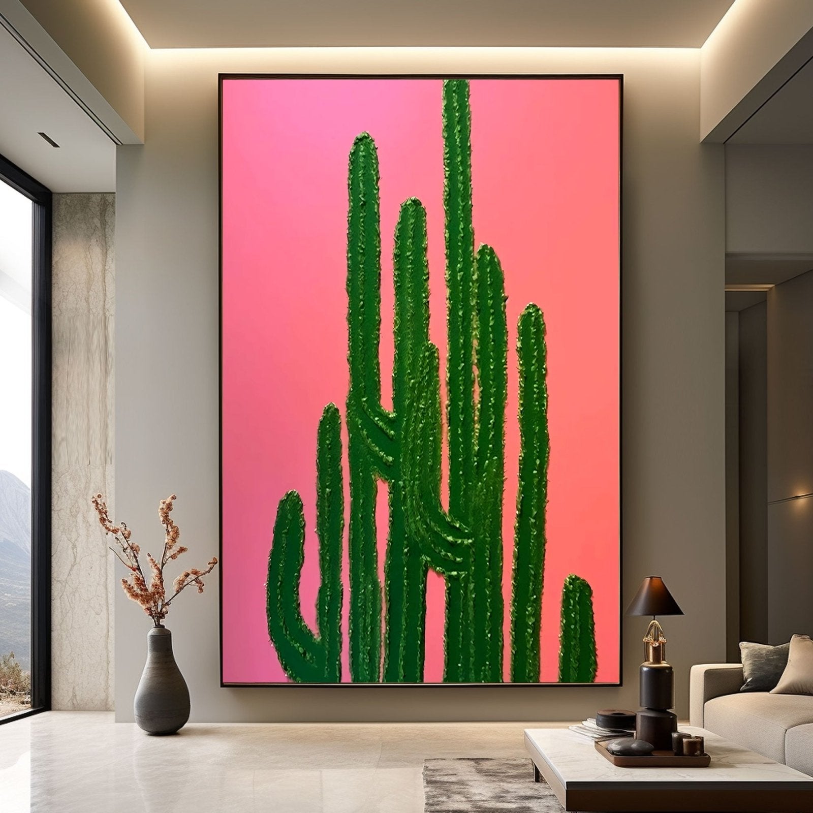 Textured Painting "Desert Bloom"