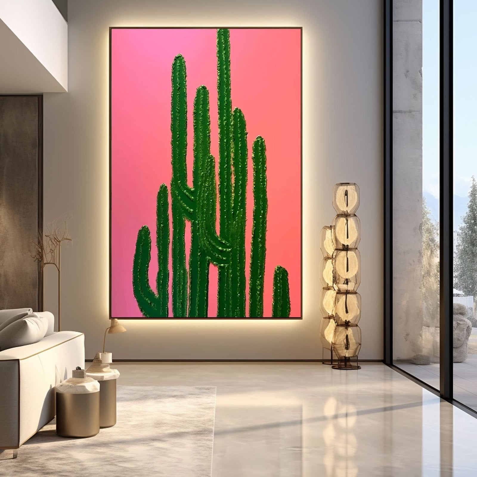 Textured Painting "Desert Bloom"