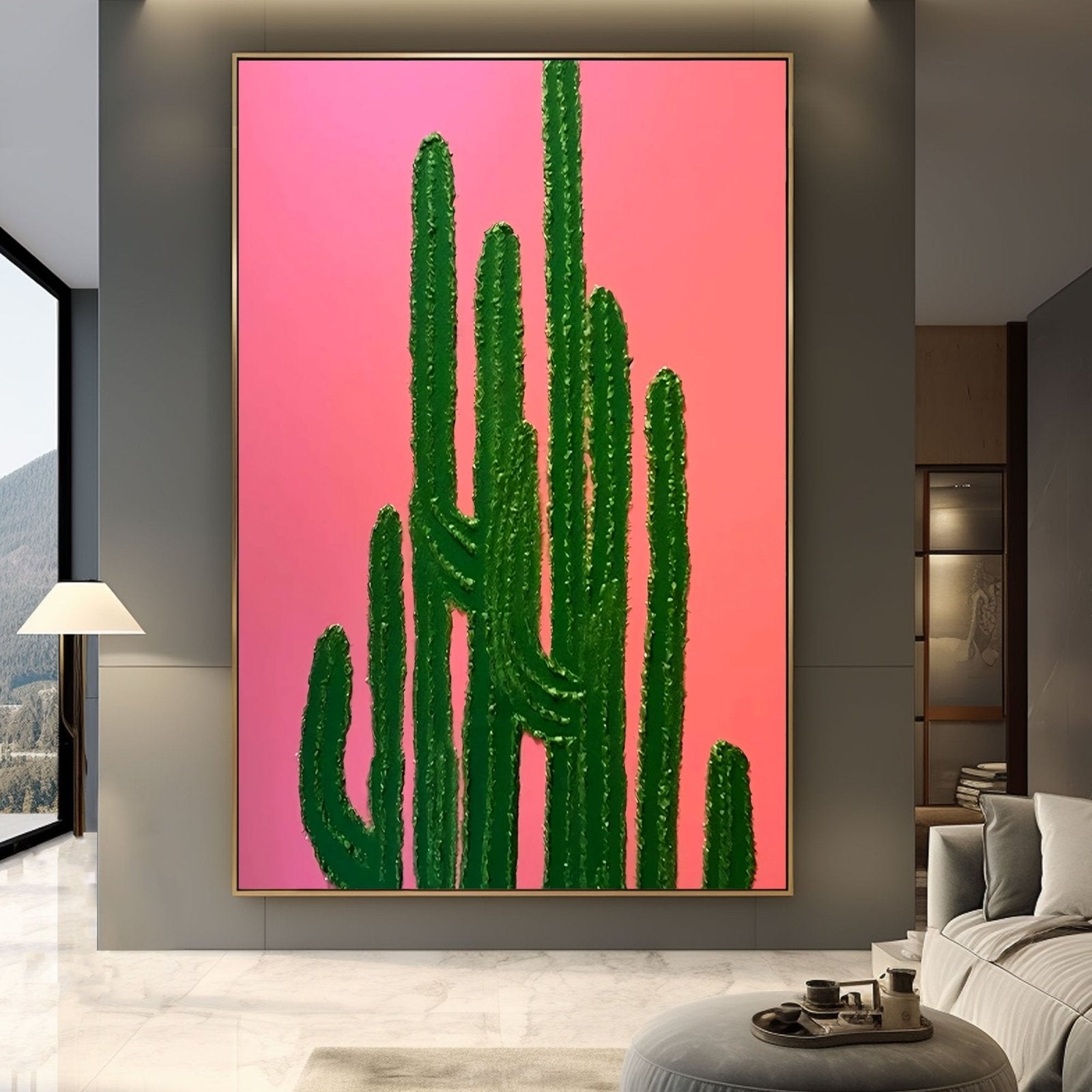 Textured Painting "Desert Bloom"