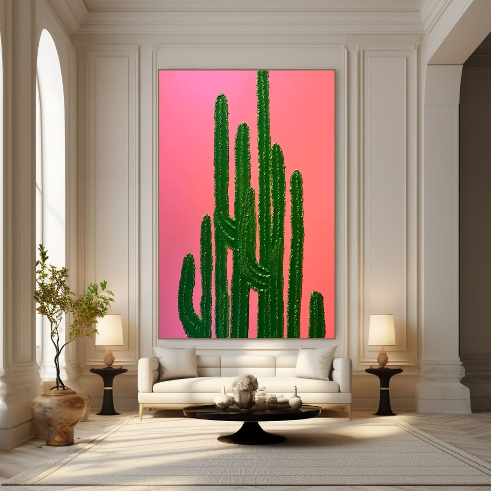 Textured Painting "Desert Bloom"