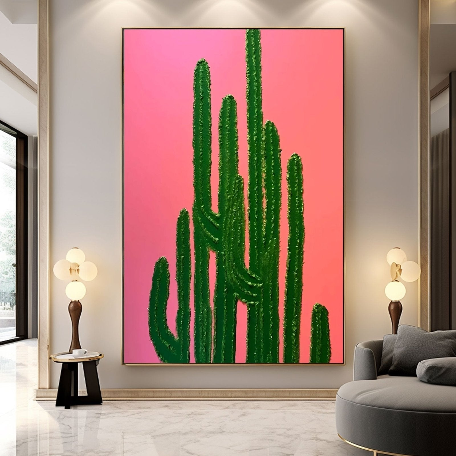 Textured Painting "Desert Bloom"