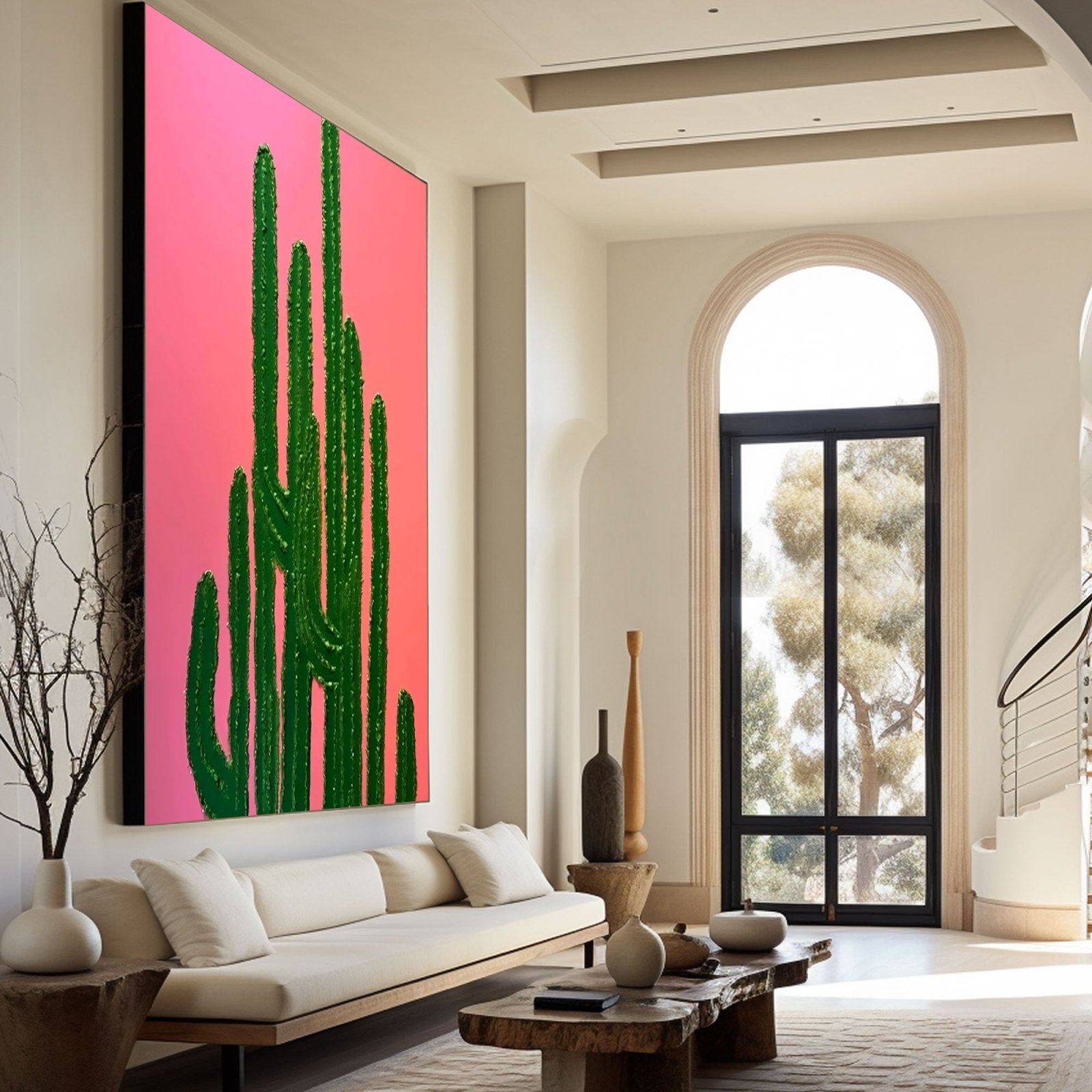 Textured Painting "Desert Bloom"