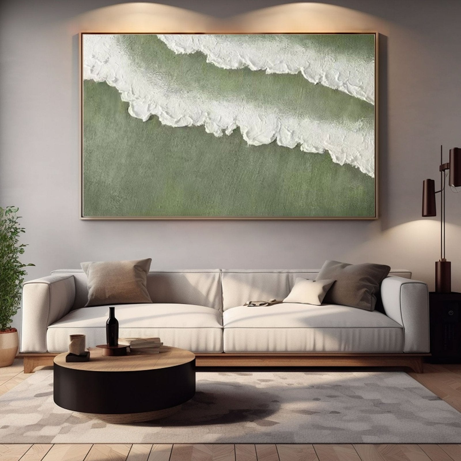 Textured Painting  "Ethereal Tide"