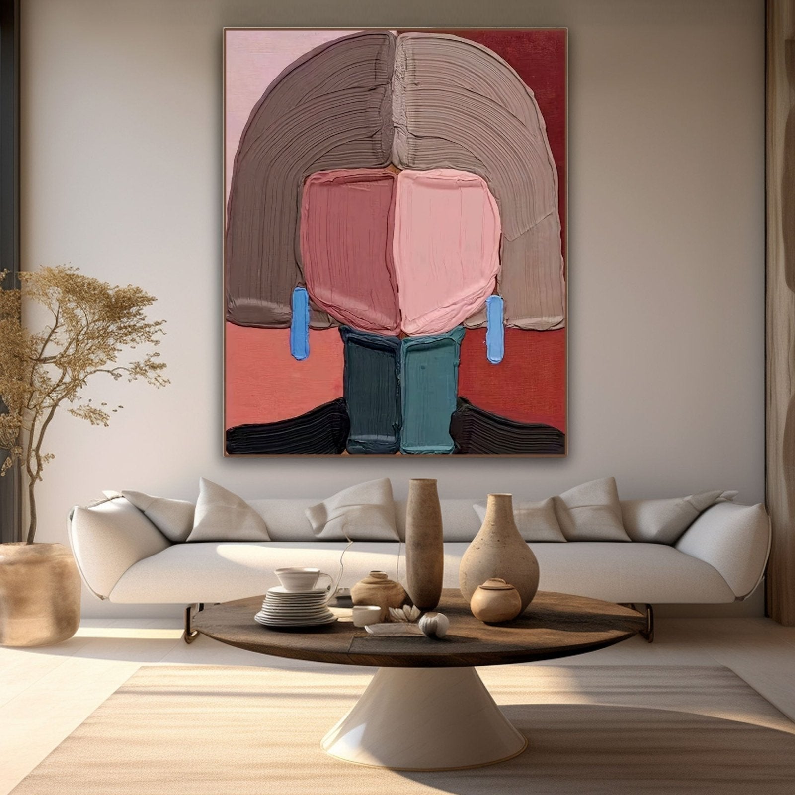 Textured Painting "Fragmented Elegance"