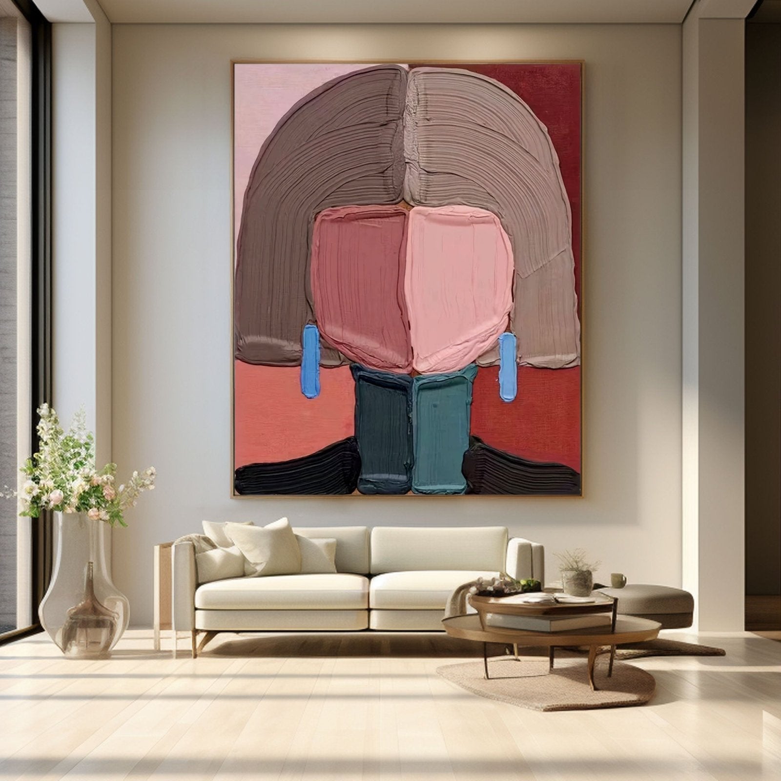 Textured Painting "Fragmented Elegance"