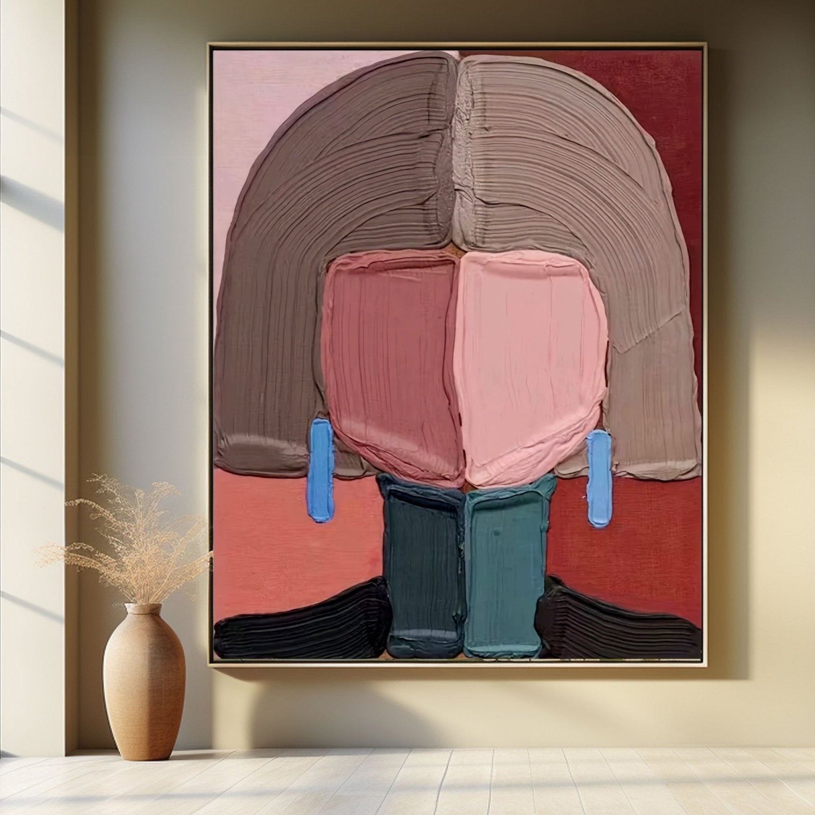 Textured Painting "Fragmented Elegance"