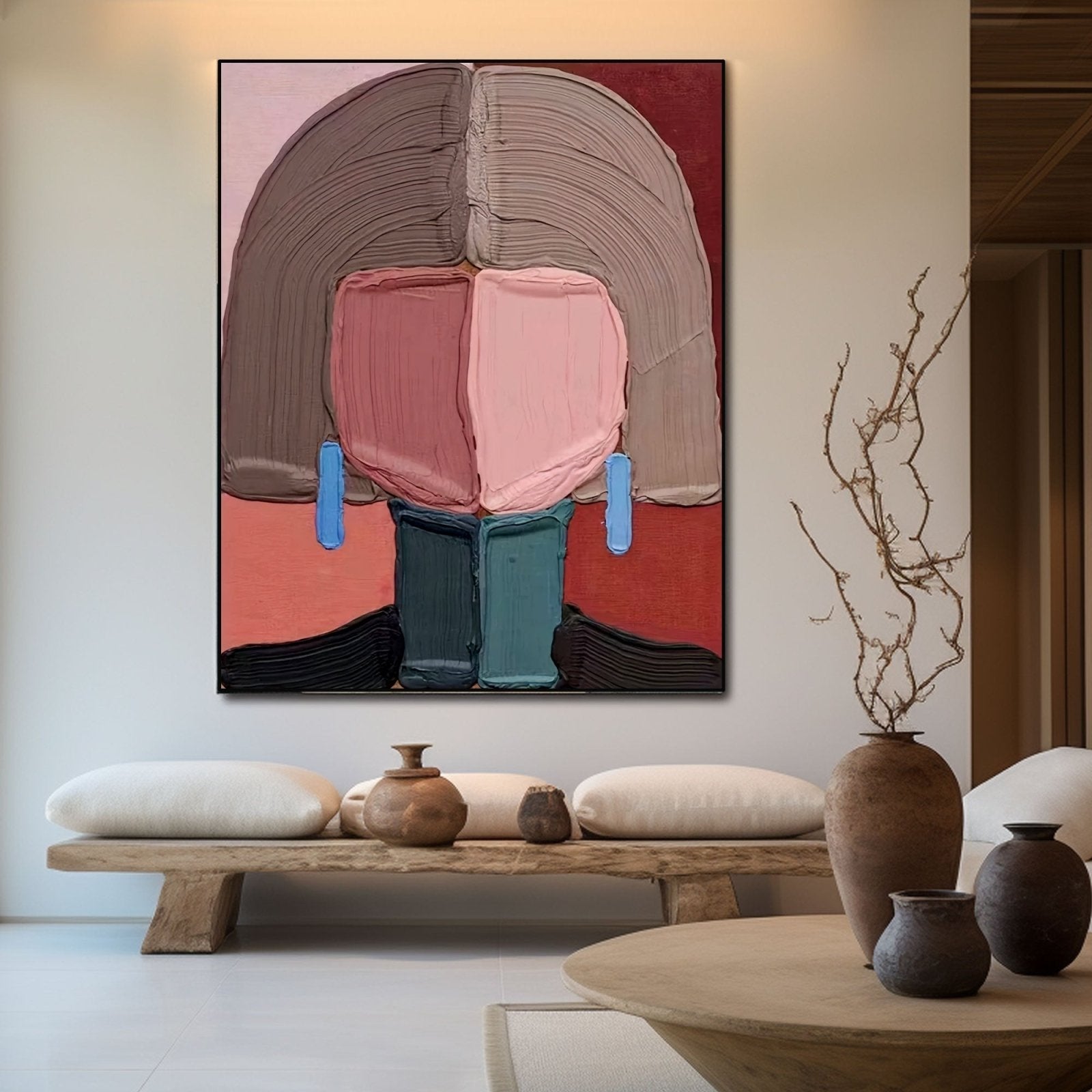 Textured Painting "Fragmented Elegance"