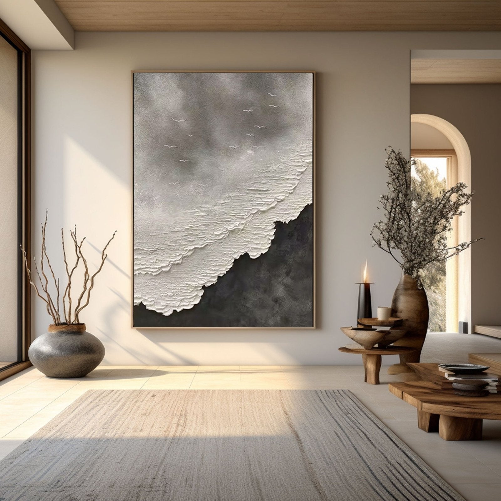 Textured Painting "Storm's Whisper"
