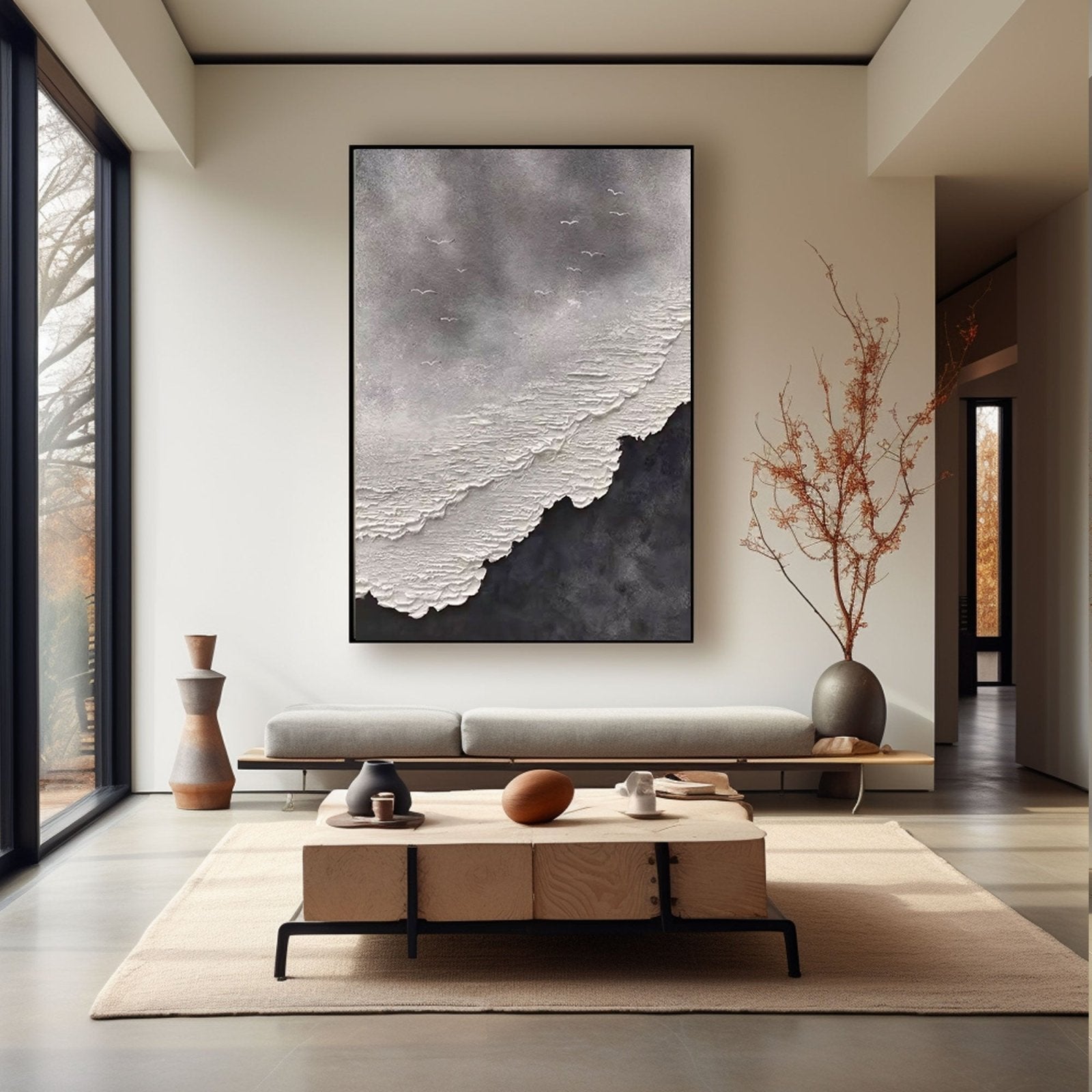 Textured Painting "Storm's Whisper"