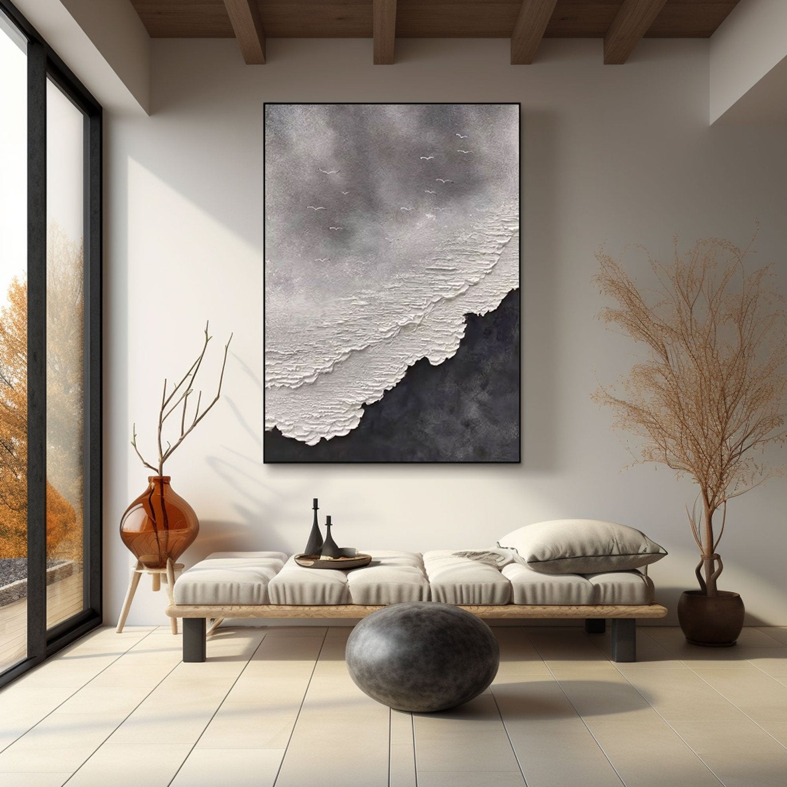Textured Painting "Storm's Whisper"