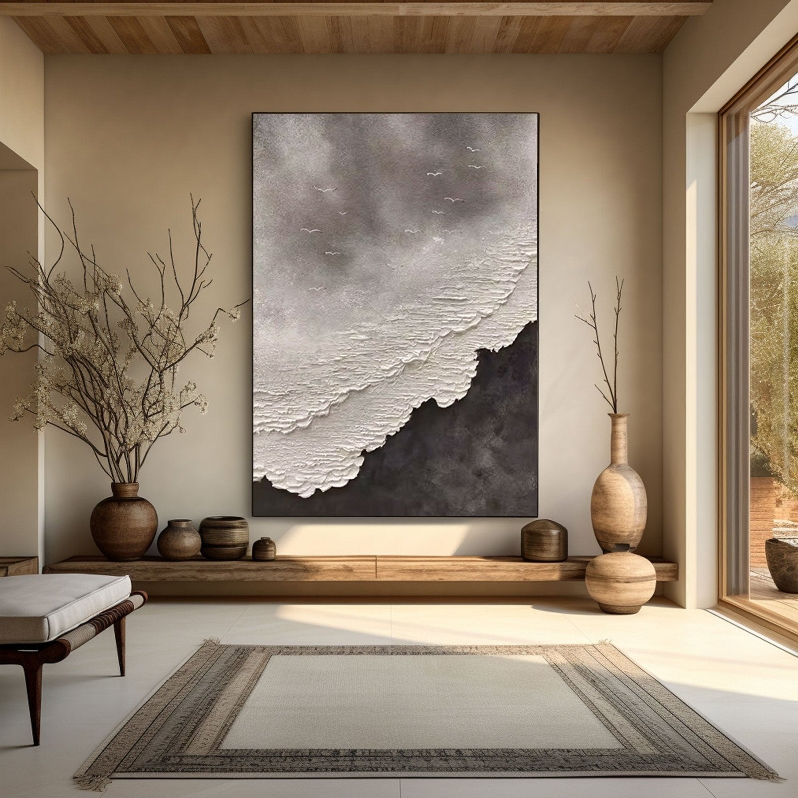 Textured Painting "Storm's Whisper"