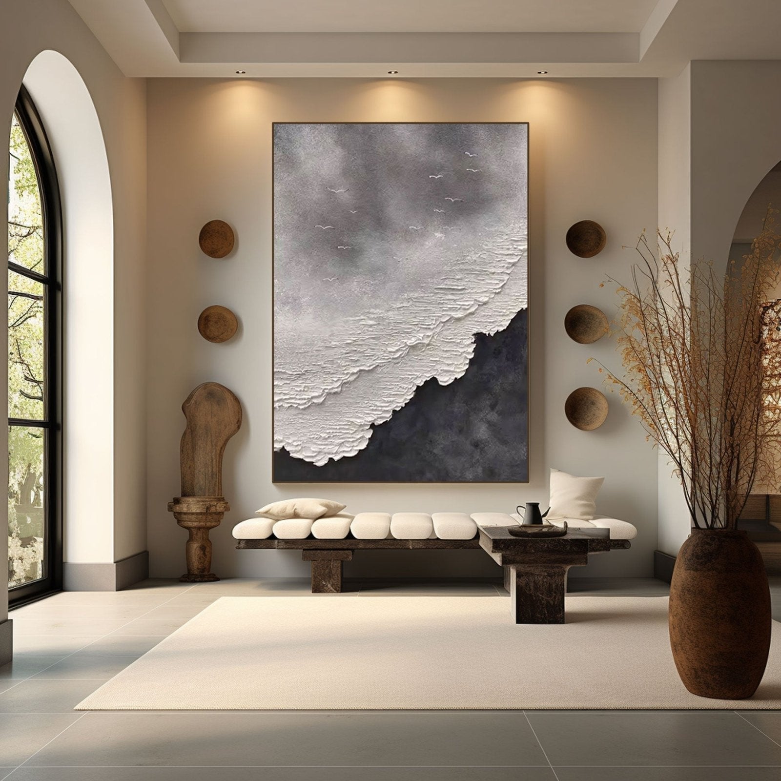 Textured Painting "Storm's Whisper"