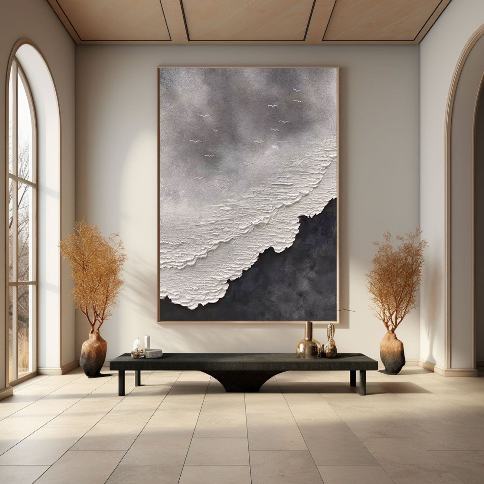 Textured Painting "Storm's Whisper"