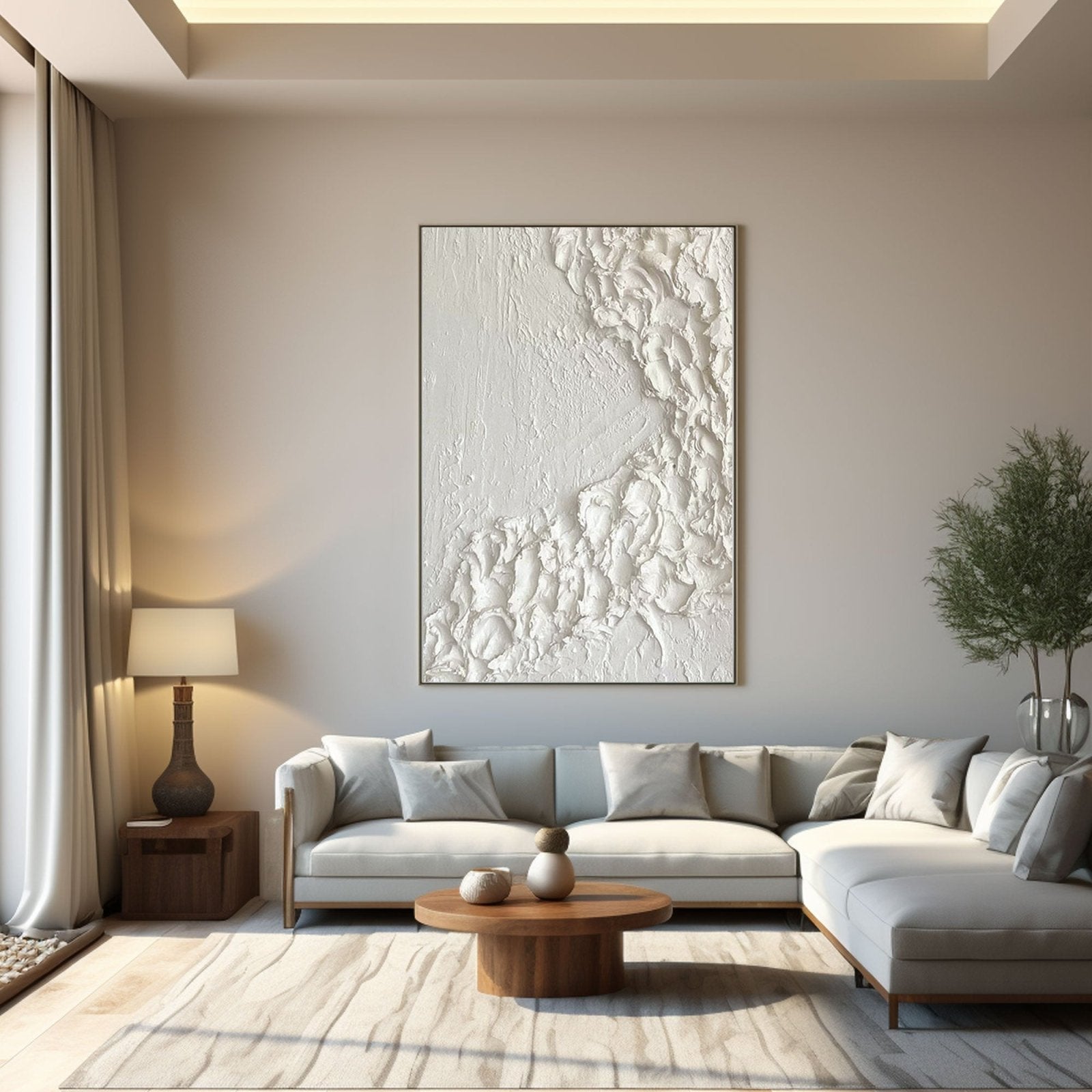 Textured Painting "Winter's Embrace"