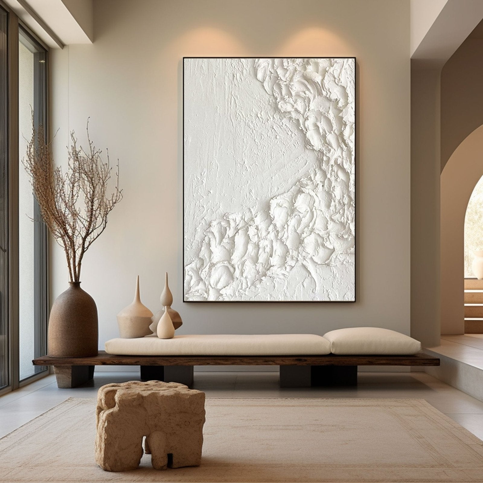 Textured Painting "Winter's Embrace"