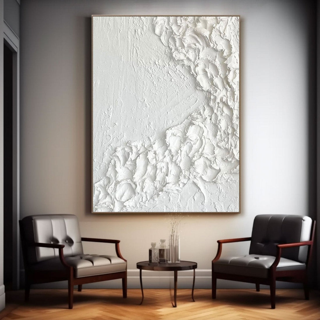 Textured Painting "Winter's Embrace"