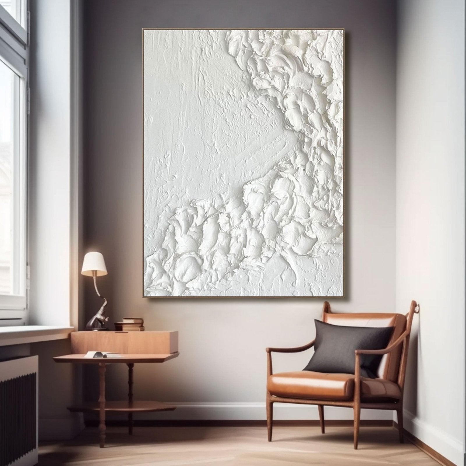 Textured Painting "Winter's Embrace"