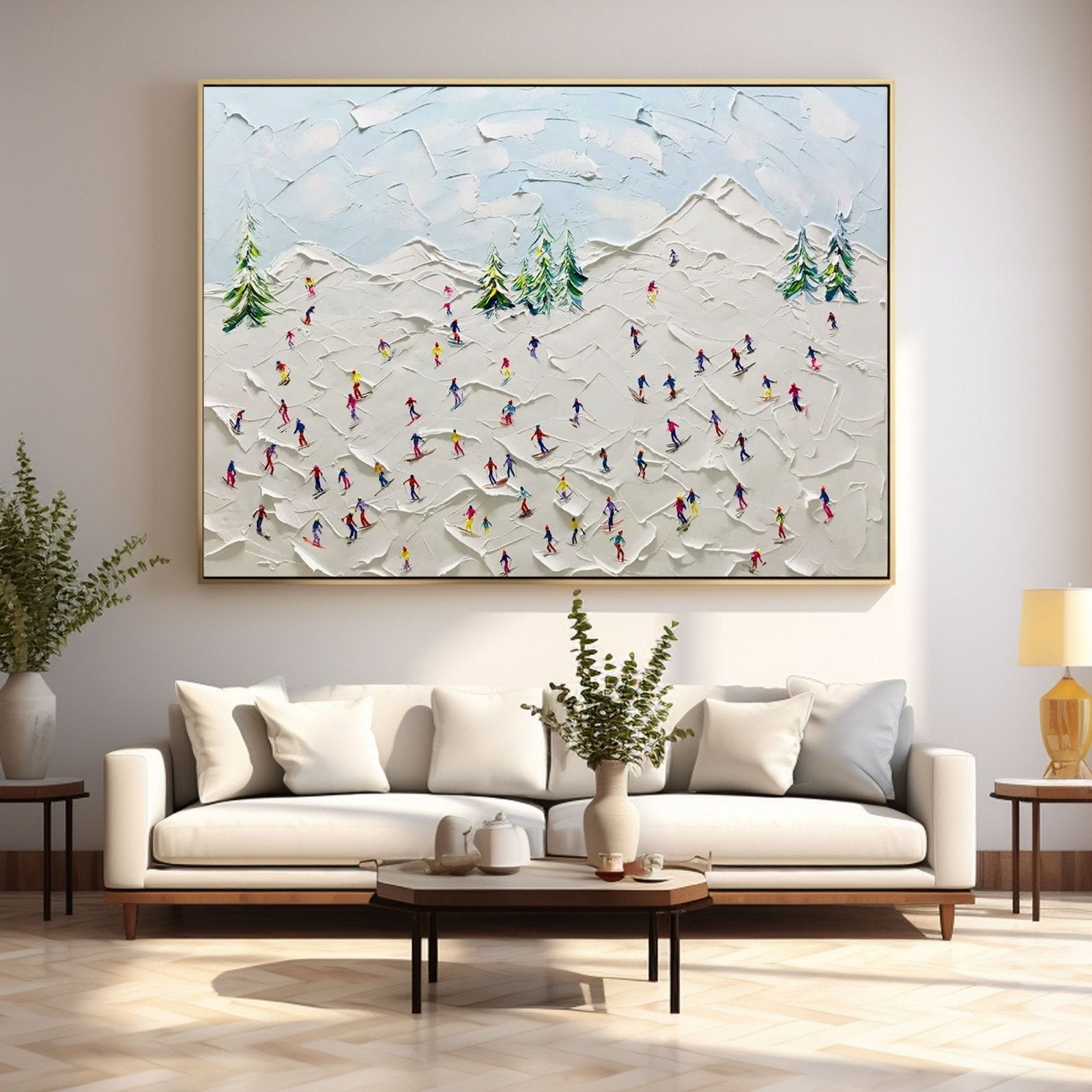 Textured Painting "Winter's Joy“