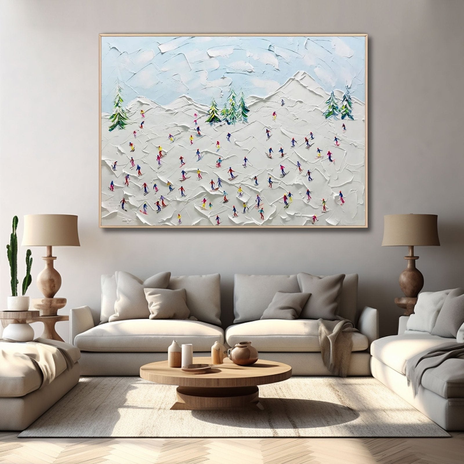 Textured Painting "Winter's Joy“