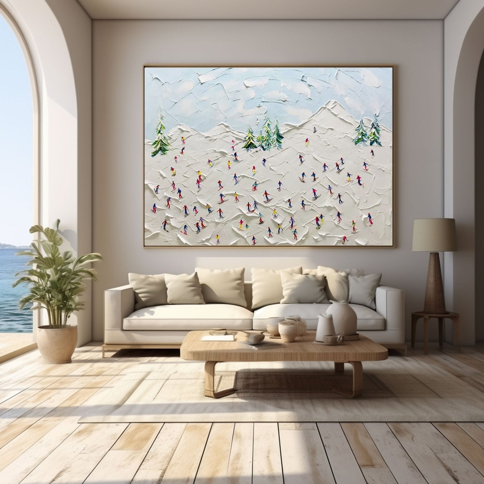 Textured Painting "Winter's Joy“