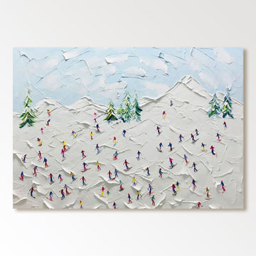 Textured Painting "Winter's Joy“