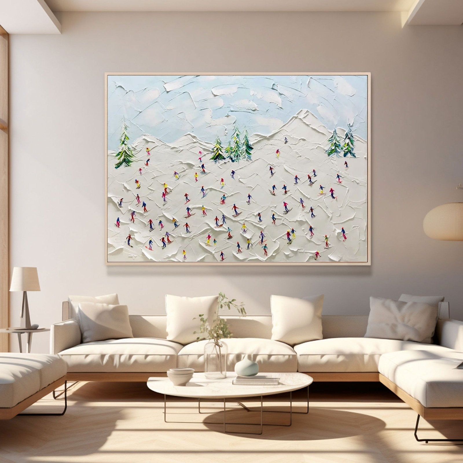 Textured Painting "Winter's Joy“