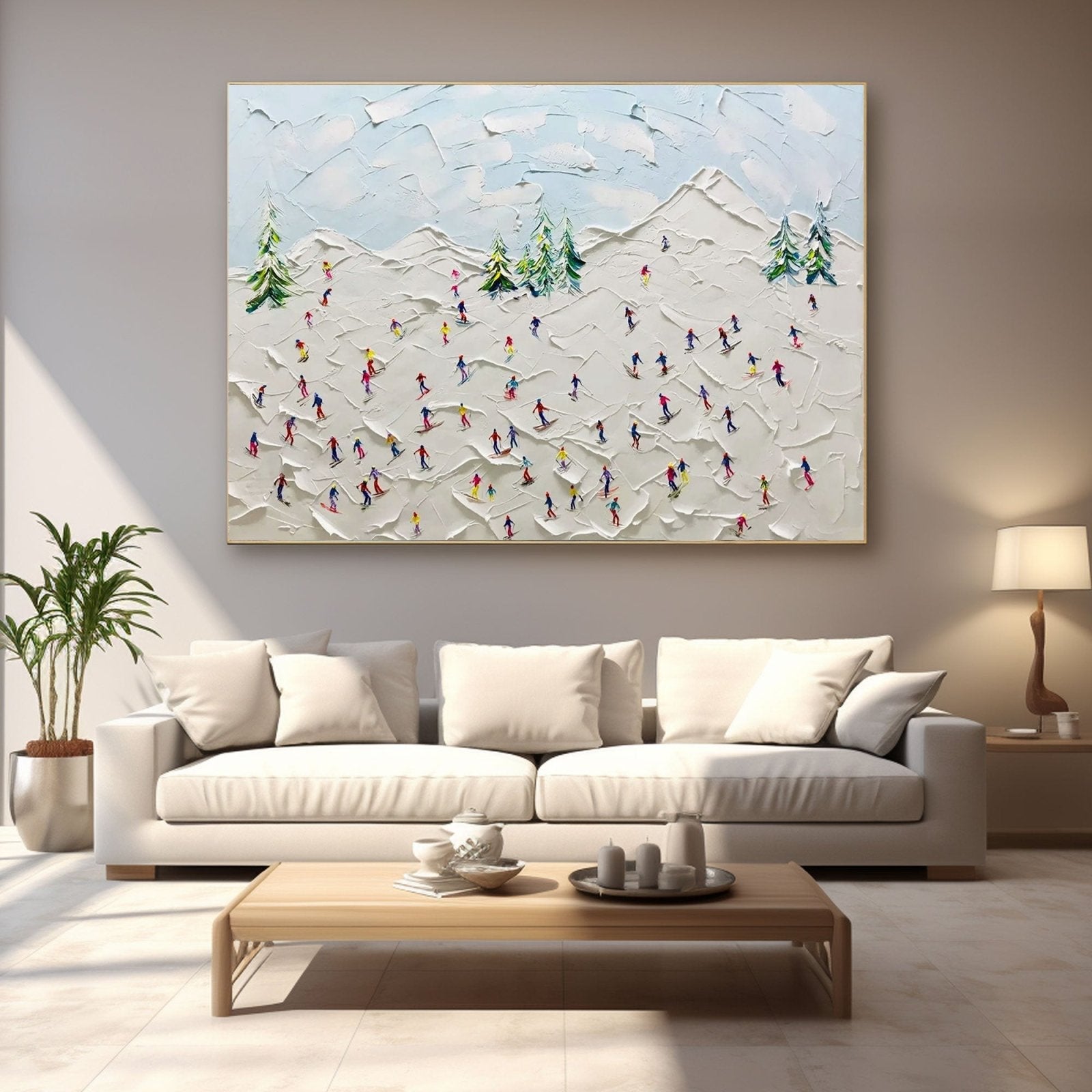 Textured Painting "Winter's Joy“