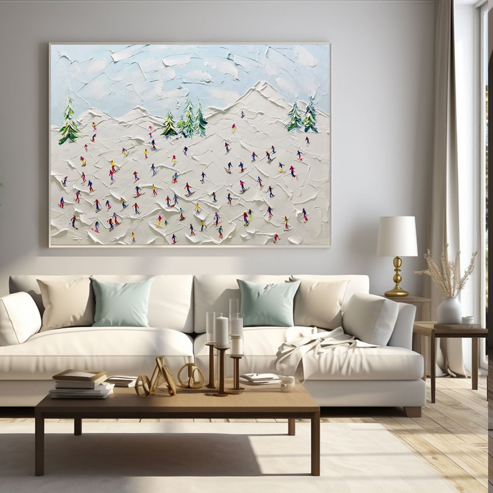 Textured Painting "Winter's Joy“