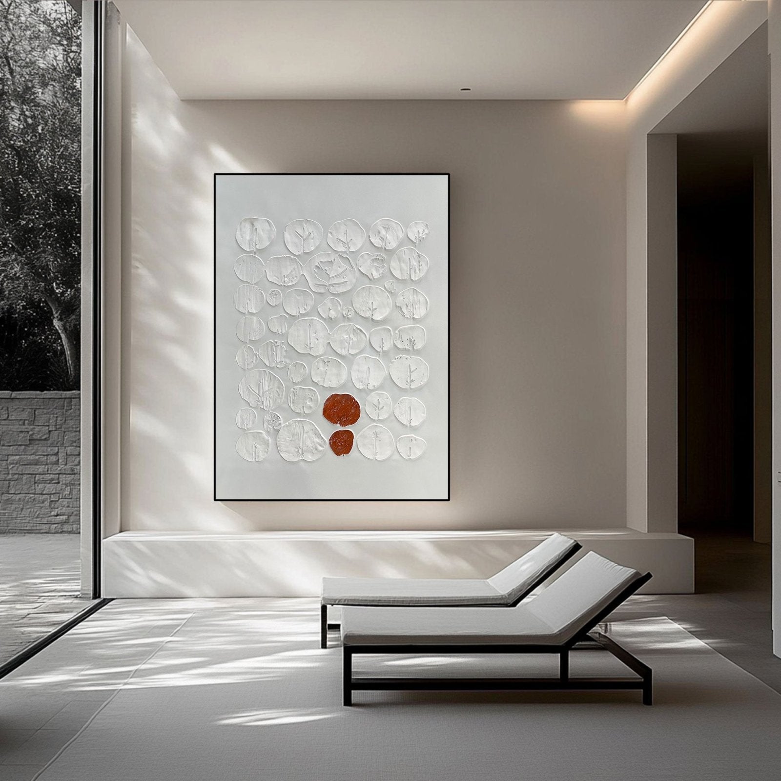 Wabi Sabi maleri "Adèle Saphir"