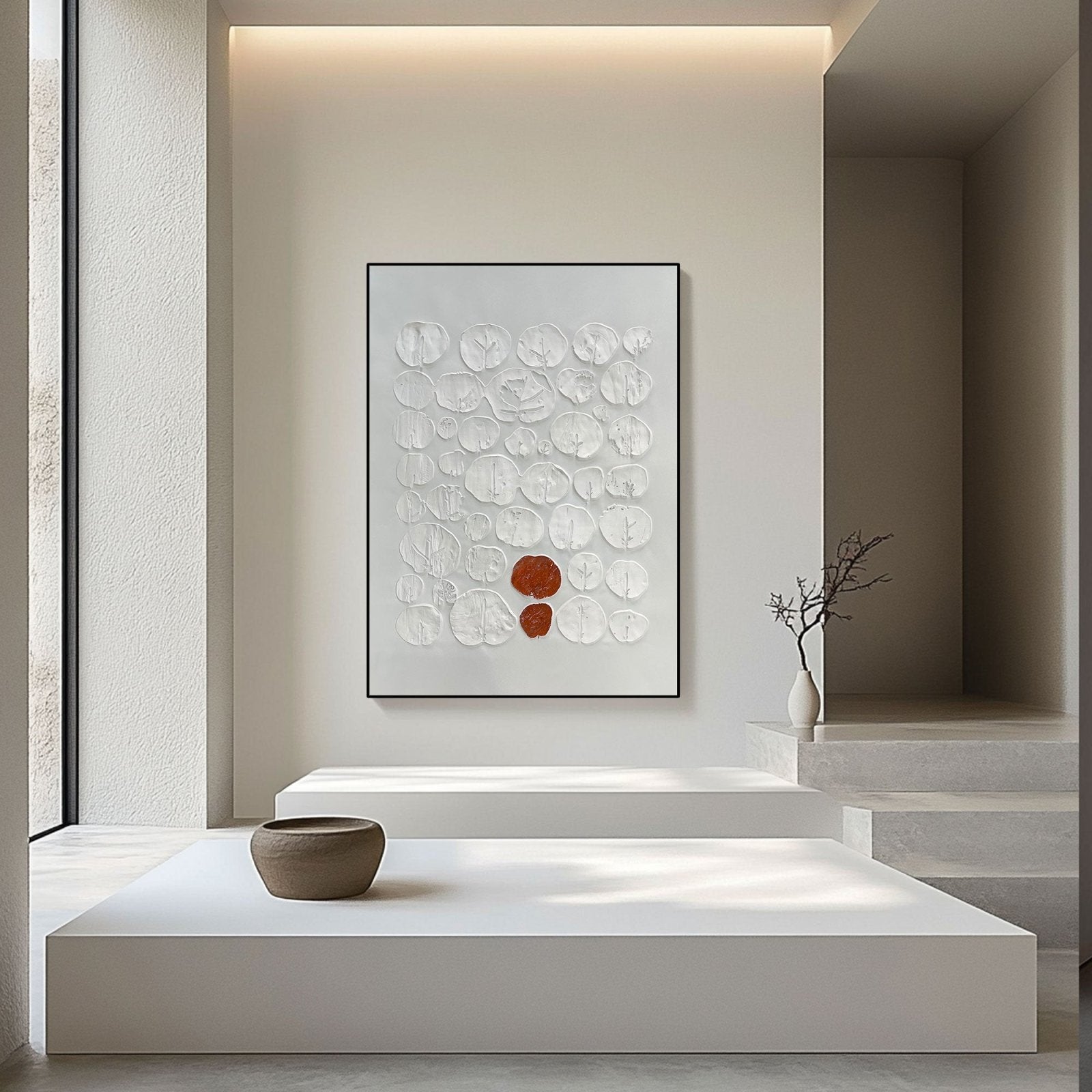 Wabi Sabi maleri "Adèle Saphir"