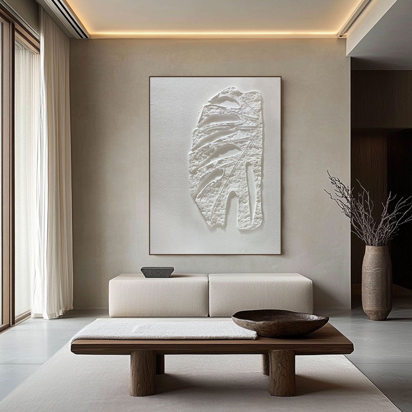 Wabi Sabi maleri "Amélie Blanche"