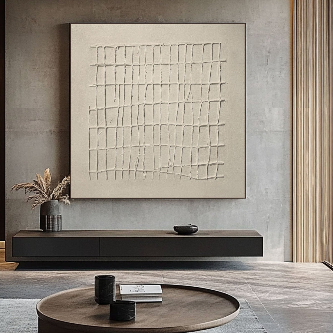 Wabi Sabi Painting "Aurélie Linéaire”