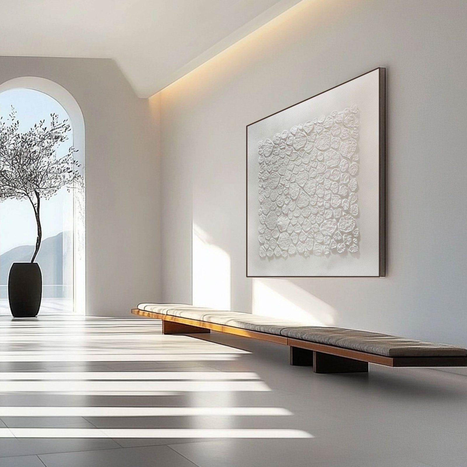 Wabi Sabi Painting "Auréline Symétrie“