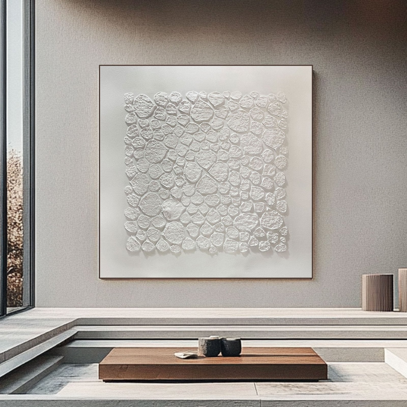 Wabi Sabi Painting "Auréline Symétrie“