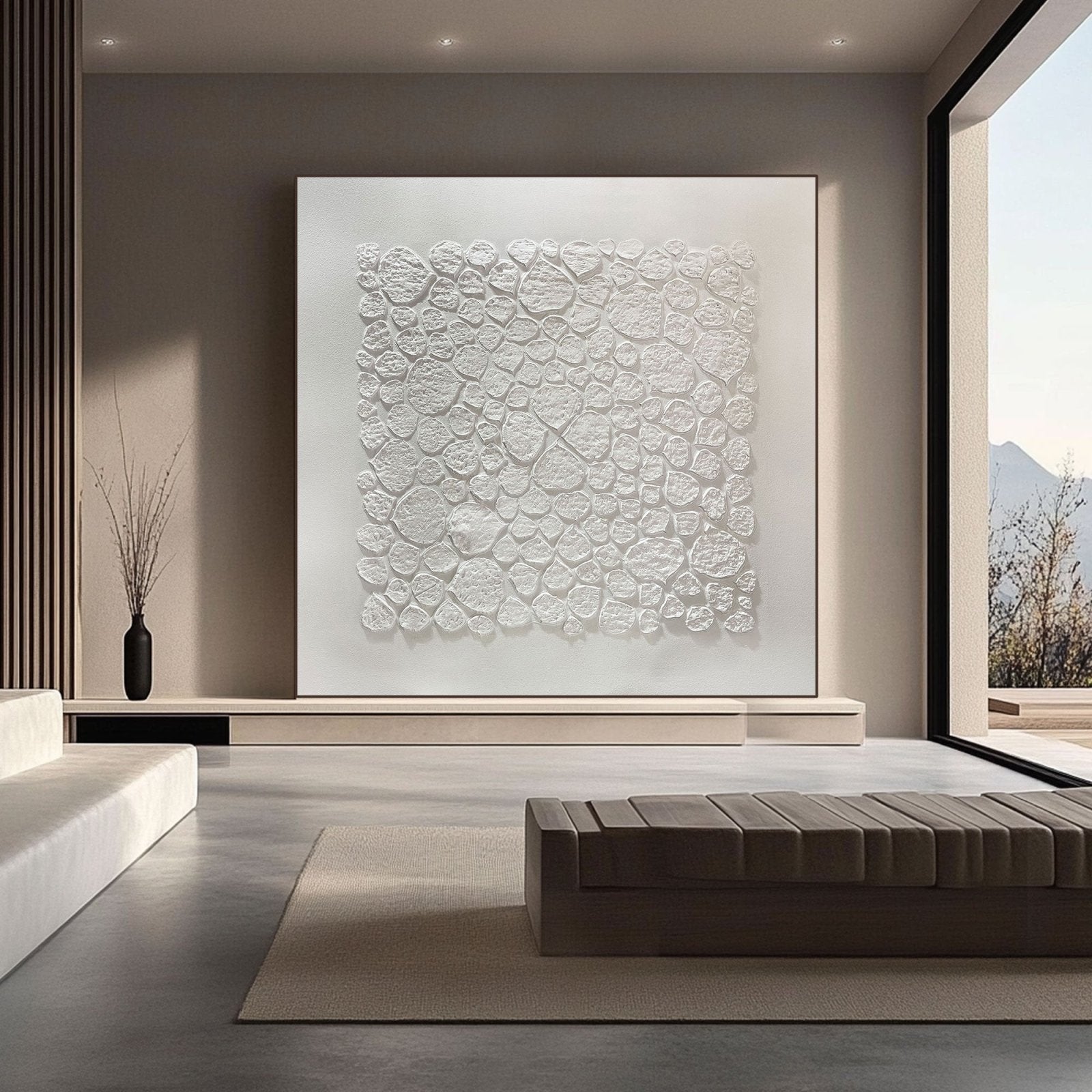 Wabi Sabi Painting "Auréline Symétrie“
