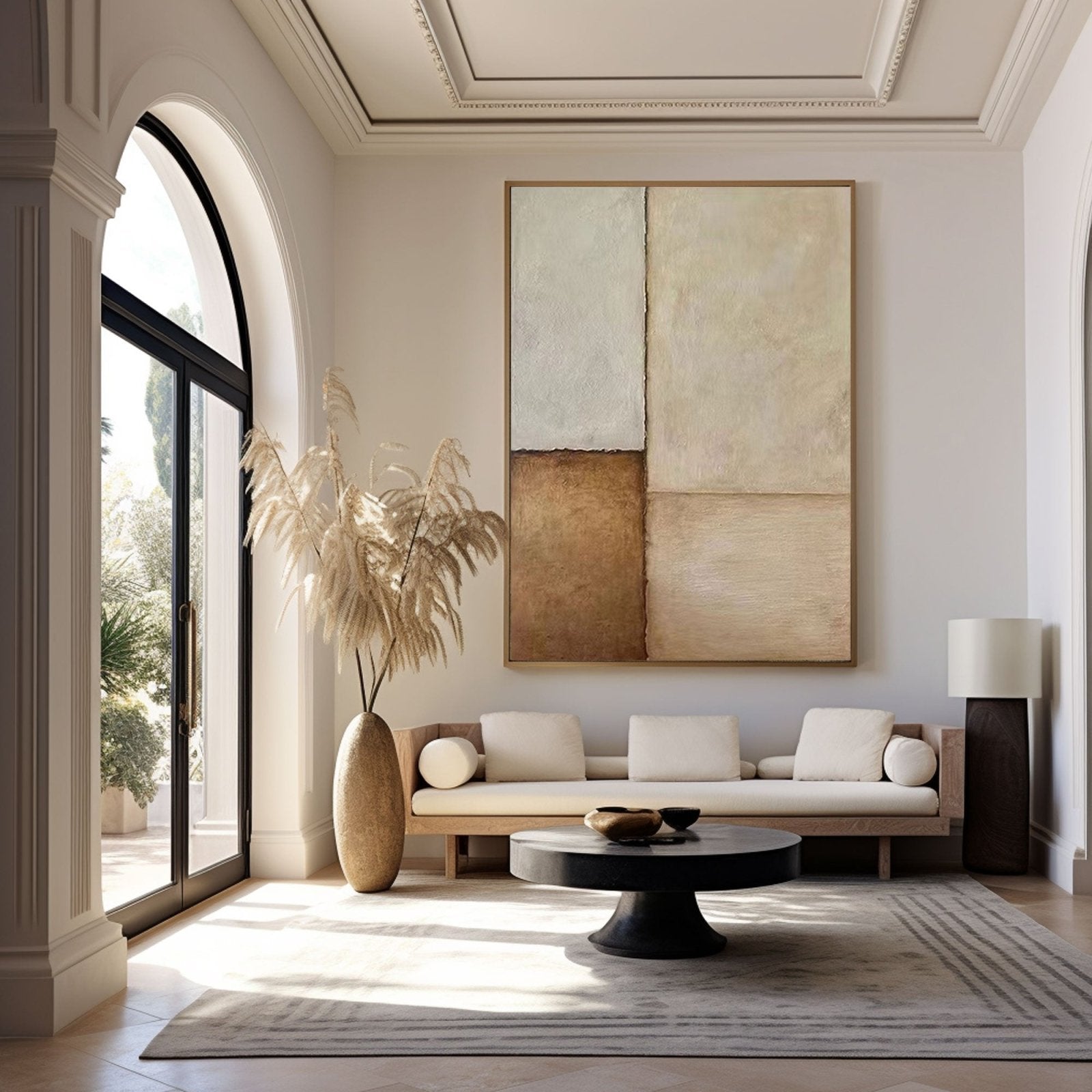 Wabi Sabi Painting Brown&Beige "Temporal Layers"