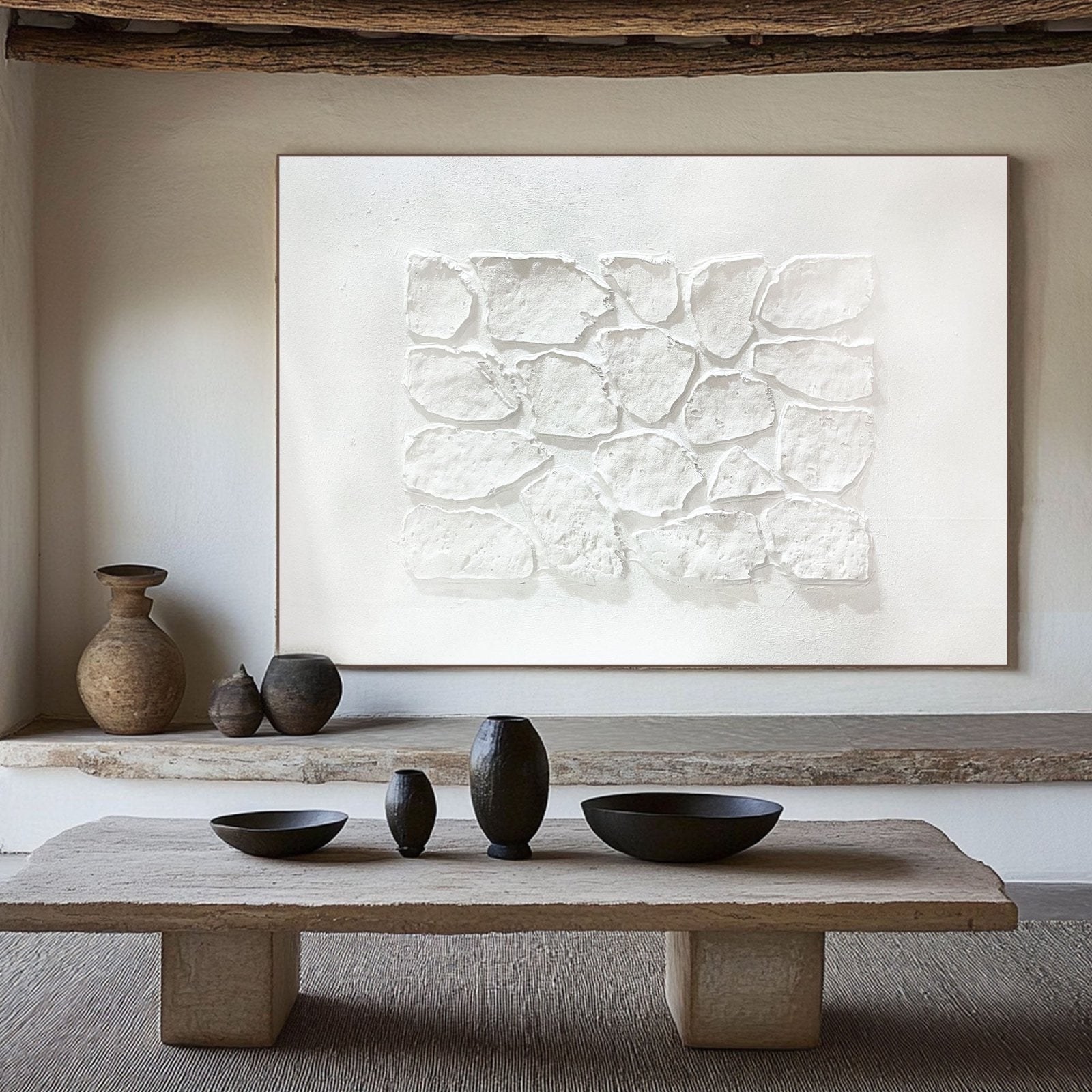 Wabi Sabi Painting "Clara Pierreuse”