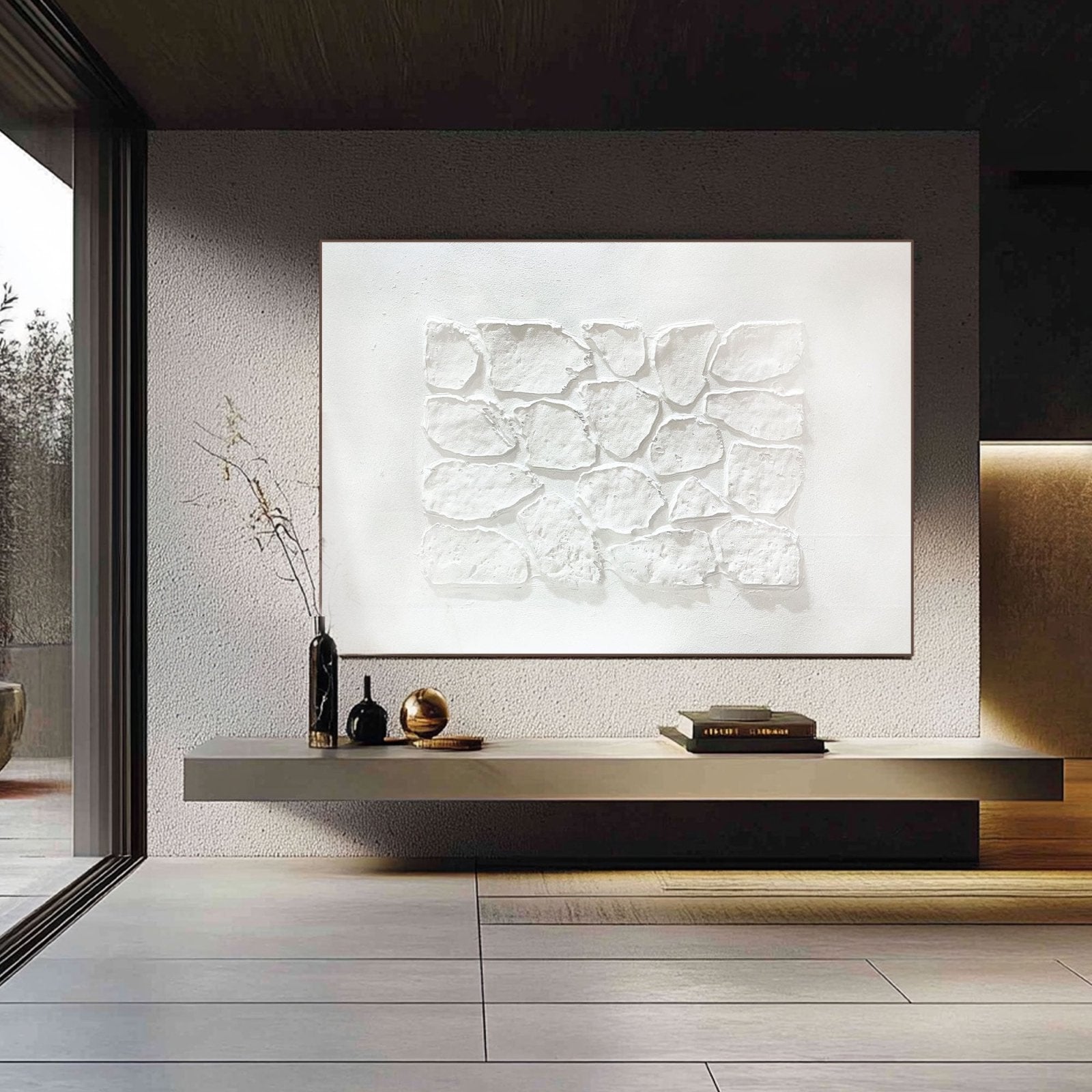 Wabi Sabi Painting "Clara Pierreuse”