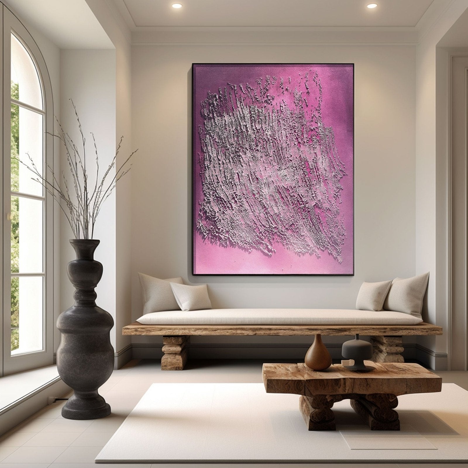 Wabi Sabi Painting "Écho Silencieux”