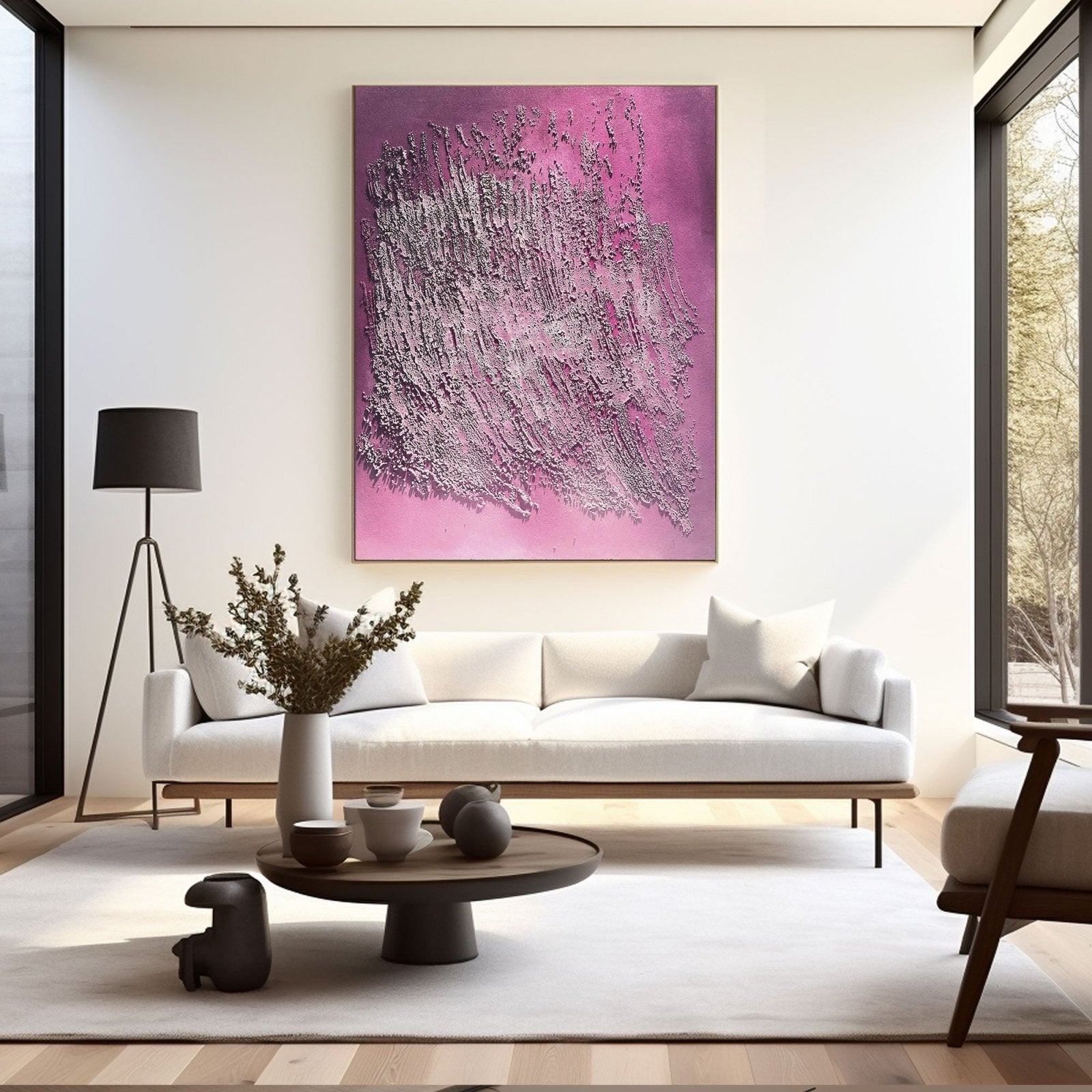 Wabi Sabi Painting "Écho Silencieux”