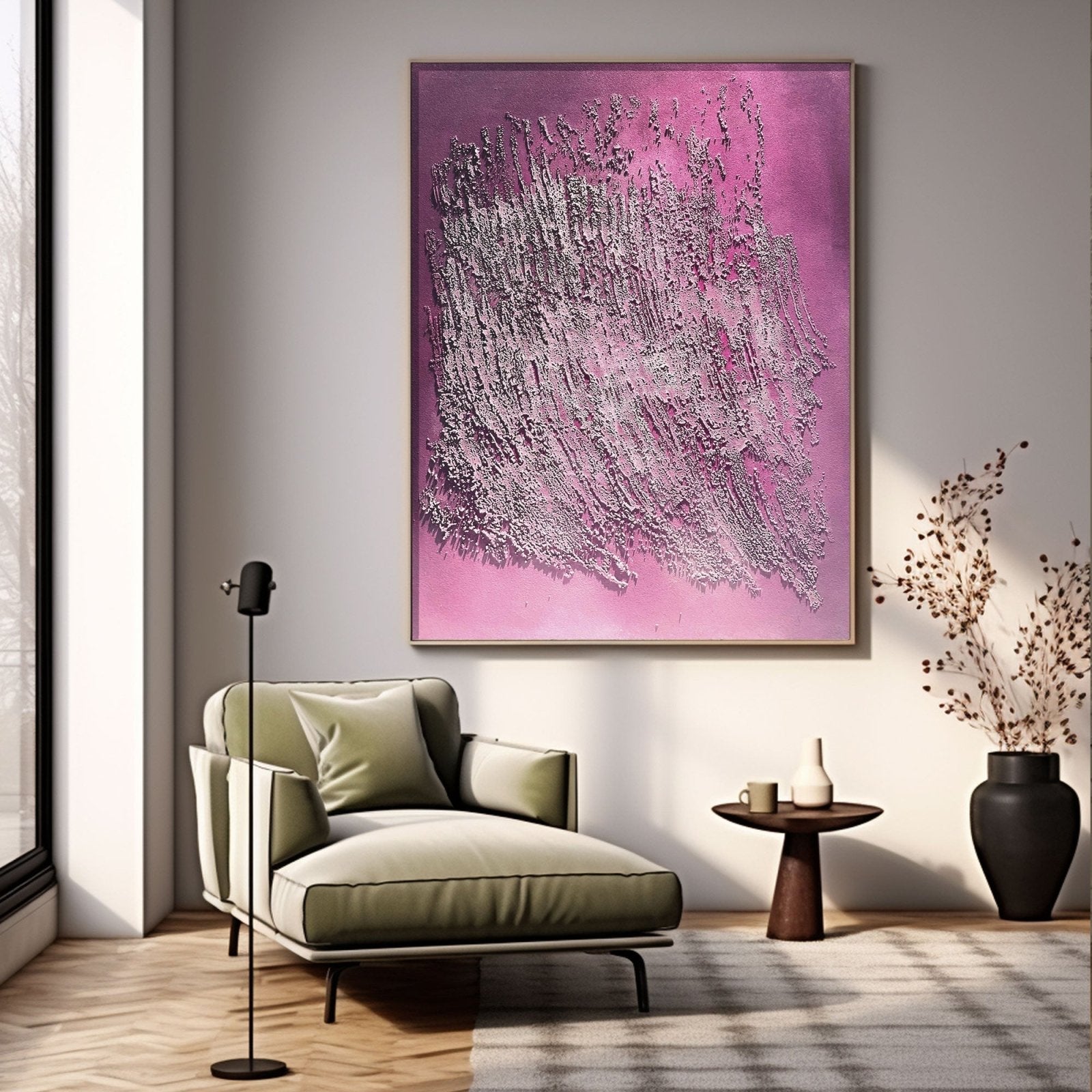 Wabi Sabi Painting "Écho Silencieux”