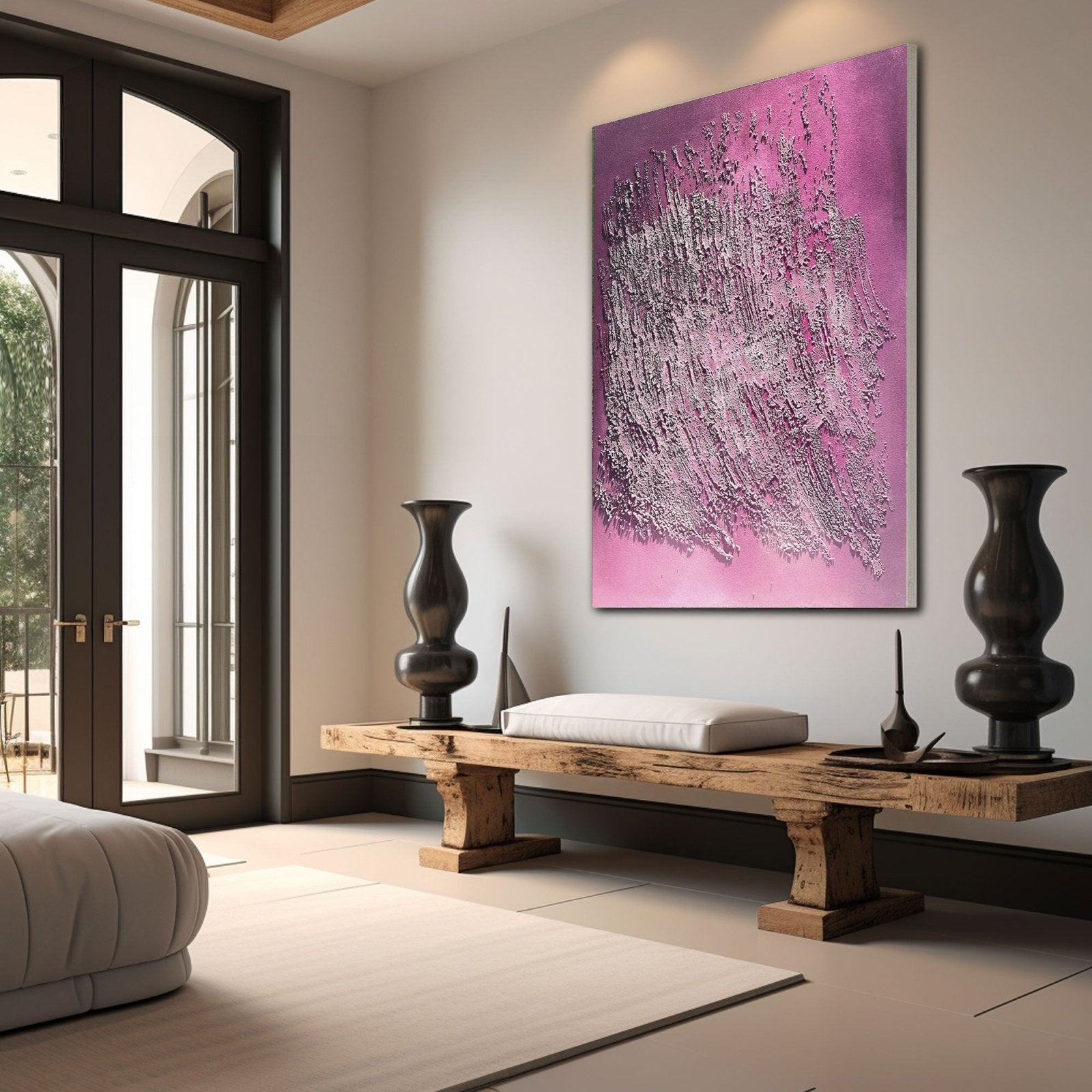 Wabi Sabi Painting "Écho Silencieux”